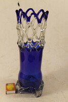 Antique broken glass vase 452