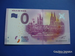 Germany 0 euro 2016 cologne am rhein cathedral ship! Rare memory paper money! Unc!