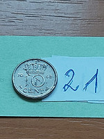 Netherlands 10 cents 1948 Queen Wilhelmina, nickel 21