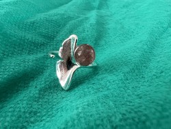 Ginko silver ring