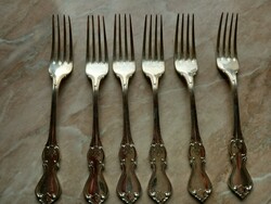 Neo-baroque Swedish silver cookie fork set, age: 1941