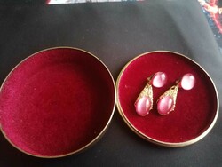 Old copper jewelry box! + Gift new ear clip