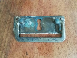 Old copper furniture handle, drawer handle