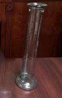 57 cm magas, vastag falu óriás henger üveg váza
