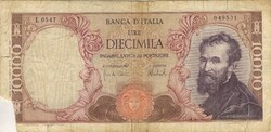 10000 lira lire 1973 signo Carli és Barbarito Olaszország 1.