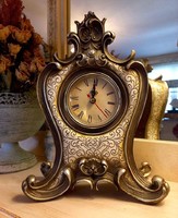 ÚJ! Antikolt barokkos kandalló óra