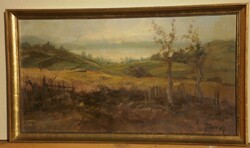 István Almady (20.Sz. Közepe): Balaton landscape