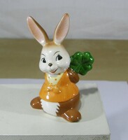 Goebel bunny with four-leaf clover - rare Goebel figurine