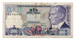 1.000   Líra  1970      Törökország