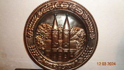 Máriagyűd , fali kép fémből , 30 cm