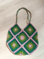 Crocheted women's shoulder bag