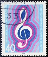 Bb522p / Germany - Berlin 1976 Choir Festival of Song Societies Stamp Sealed