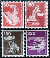 Bb582-6p / Germany - Berlin 1978 industry and technology stamp set stamped