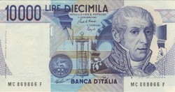 10000 Lira lire 1984 signo ciampi and special Italy unc. 1.