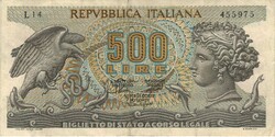 500 líra lire 1966 Olaszország .