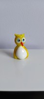 Yellow glass mini owl figure