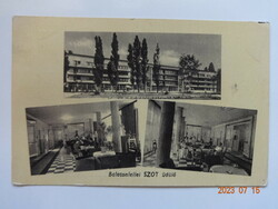 Régi képeslap: Balatonlelle, SZOT üdülő (1957)