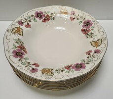 Zsolnay butterfly 6-piece deep plate