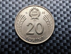 Hungary 20 forints, 1989