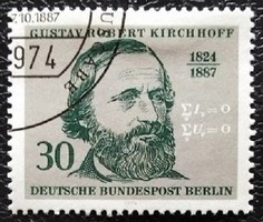 Bb465p / germany - berlin 1974 robert kirchhoff stamp stamped
