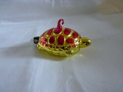Old glass Christmas tree decoration - turtle!