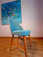 Unique, upholstered chair from the middle of the last century