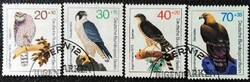 Bb442-5p / germany - berlin 1973 for youth : birds of prey stamp set stamped