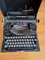 Antique continental typewriter with case