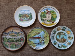 Porcelain, Plate, Porcelain Plate, Porcelain Plate, German Factories, City Plates, Spanish Plate