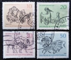 Bb338-41p / Germany - Berlin 1969 Berlin Zoo block stamp sealed
