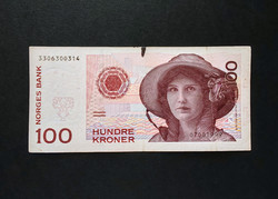 Norway 100 kroner / crown 1999, vf+