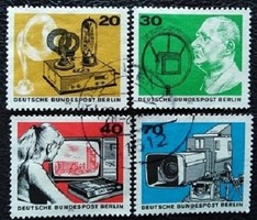 Bb455-8p / Germany - Berlin 1973 50 years of radio block stamps stamped