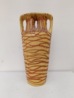 Retro Hungarian ceramic home furnishing object vase with 2 mouths large size 226 8627