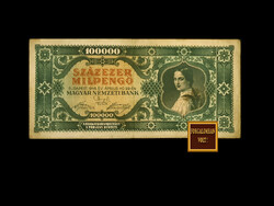 One hundred thousand milpengő - 1946 - 20th member of the inflationary series