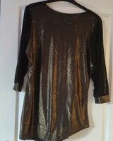 Black and gold casual tunic