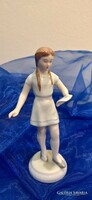 Ravenclaw porcelain figurine, singing girl reading sheet music.