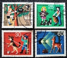 Bb418-21p / Germany - Berlin 1972 youth : animal protection stamp set stamped