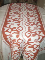 Beautiful hand-embroidered elegant woven tablecloth