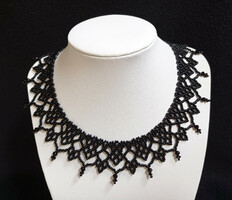 Black pearl necklace