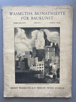 Wasmuths monatshefte für baukunst, February 1929 - German architectural magazine