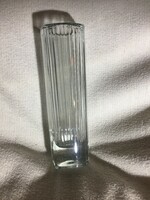 Egyszerű formájú, vastag, nehéz üveg váza (101)