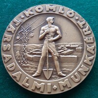 István Iván: hops, award medal for social work, plaque