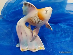 Hand-painted porcelain fish from Hollóháza.