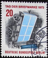 Bb439p / Germany - Berlin 1972 stamp day stamp stamped