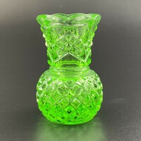 Glass violet vase