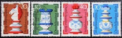Bb435-8p / Germany - Berlin 1972 public welfare : chess figures stamp set stamped