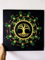 Tree of life mandala canvas picture