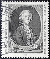 Bb454p / Germany - Berlin 1973 Johann Joachim Quantz stamp sealed