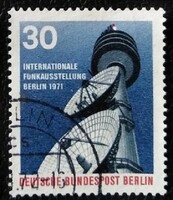 Bb391p / Germany - Berlin 1971 radio exhibition stamp stamped