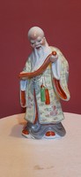 Chinese saint. Marked 24 cm porcelain figure.